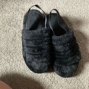 Furry slippers